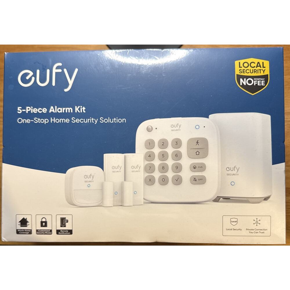 Eufy 5-Piece Home Security Kit Alarm Kit NO MONTHLY FEE (NEW SEALED)
